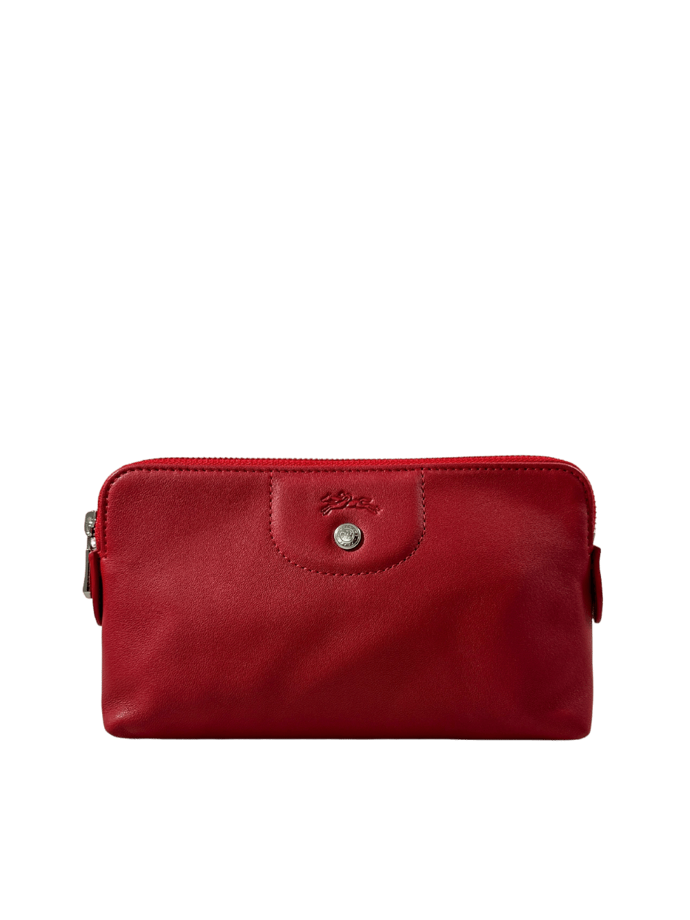 Le Pliage Cuir Clutch Pochette Rouge Cerise