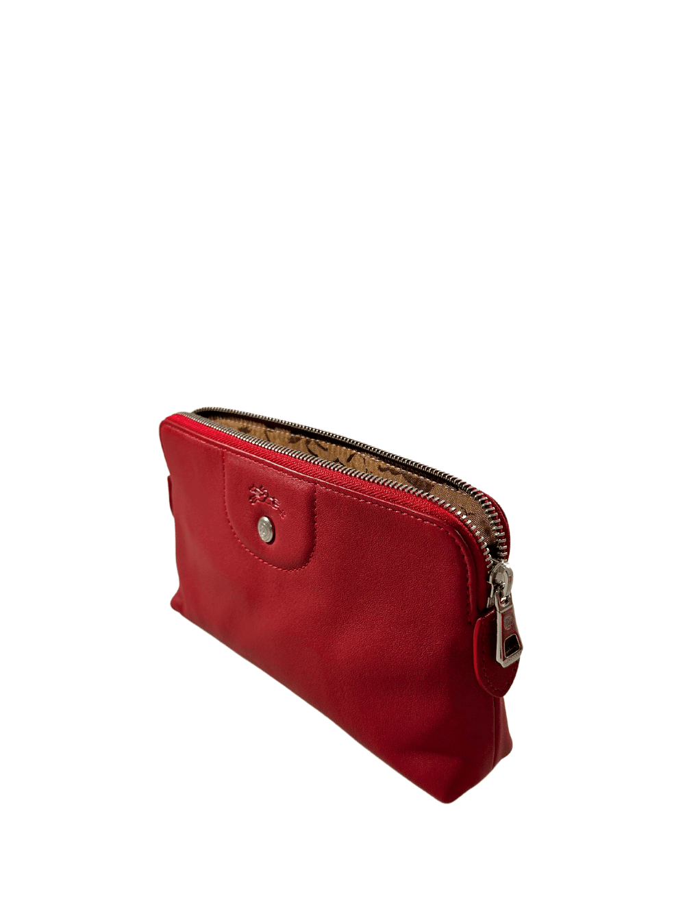 Le Pliage Cuir Clutch Pochette Rouge Cerise - DFSouth